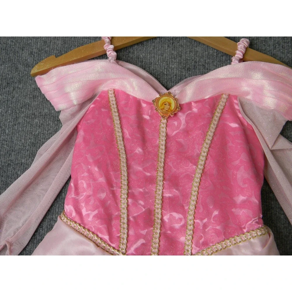 Disney Parks Princess Aurora Sleeping Beauty Pink Costume Dress Girls XS